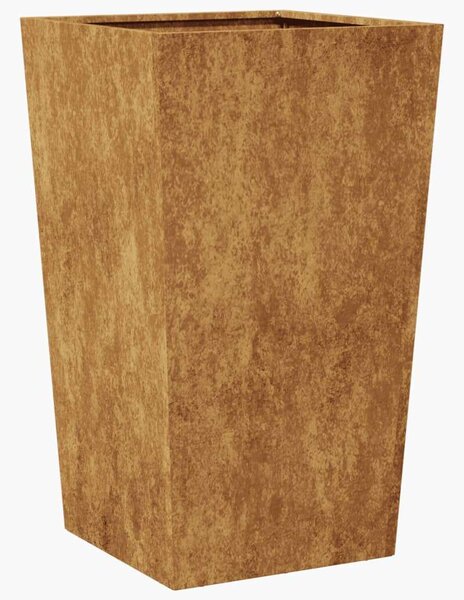 VidaXL 2 db corten acél kerti növénytartó 45 x 45 x 75 cm