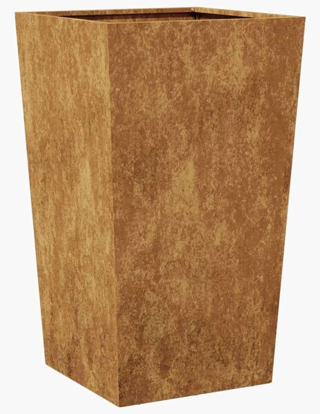 VidaXL 2 db corten acél kerti növénytartó 45 x 45 x 75 cm
