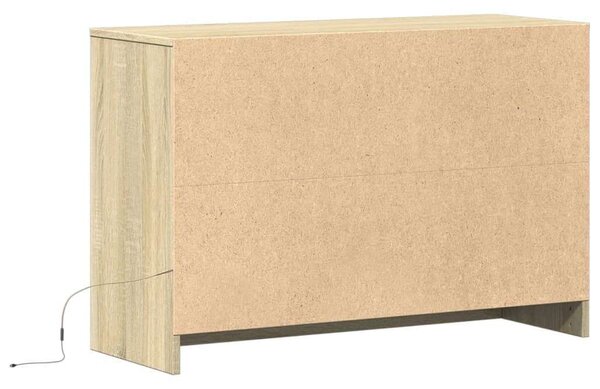 VidaXL TV-szekrény Sonoma Tölgy - LED világítás - 91x34x61 cm