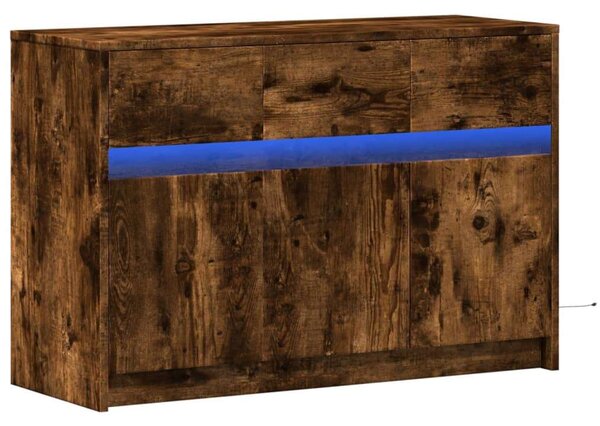 VidaXL TV-szekrény - Füstös Tölgy - 91x34x61 cm