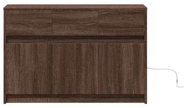 VidaXL TV-szekrény - Barna Tölgy - 91x34x61 cm