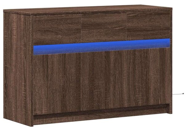 VidaXL TV-szekrény - Barna Tölgy - 91x34x61 cm
