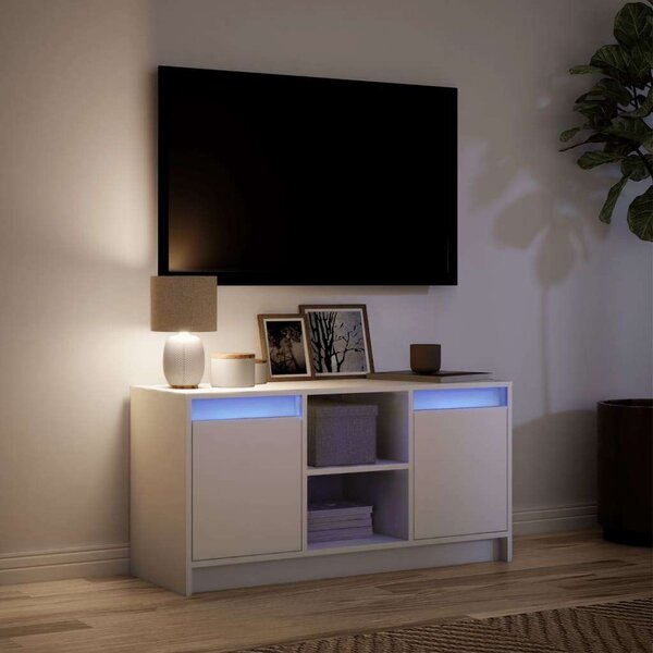 VidaXL LED-es TV Szekrény - Fehér - 100x34x50 cm