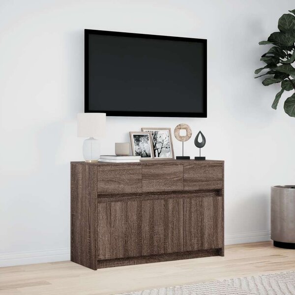 VidaXL TV-szekrény - Barna Tölgy - 91x34x61 cm