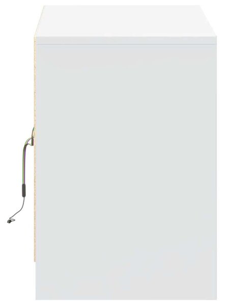 VidaXL LED-es TV Szekrény - Fehér - 100x34x50 cm