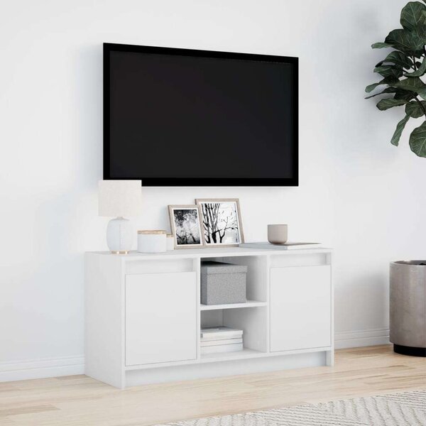 VidaXL LED-es TV Szekrény - Fehér - 100x34x50 cm