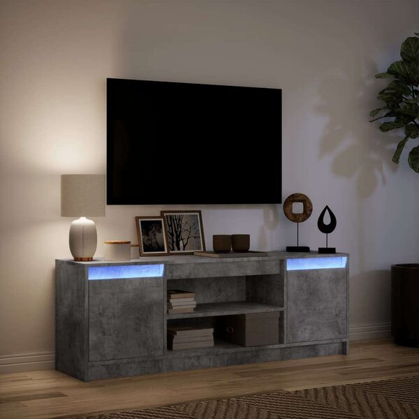 VidaXL TV-szekrény - Modern Beton Szürke - 140cm