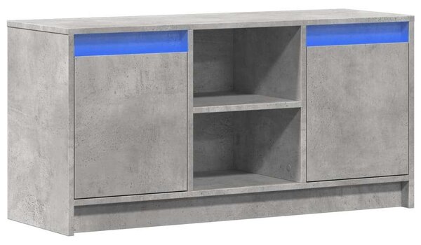 VidaXL LED-es TV Szekrény - Beton Szürke - 100x34x50 cm