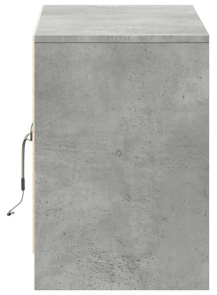 VidaXL LED-es TV Szekrény - Beton Szürke - 100x34x50 cm