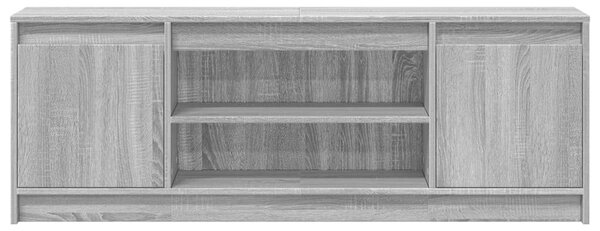 VidaXL szürke sonoma színű szerelt fa LED-es TV-szekrény 139,5x34x50cm