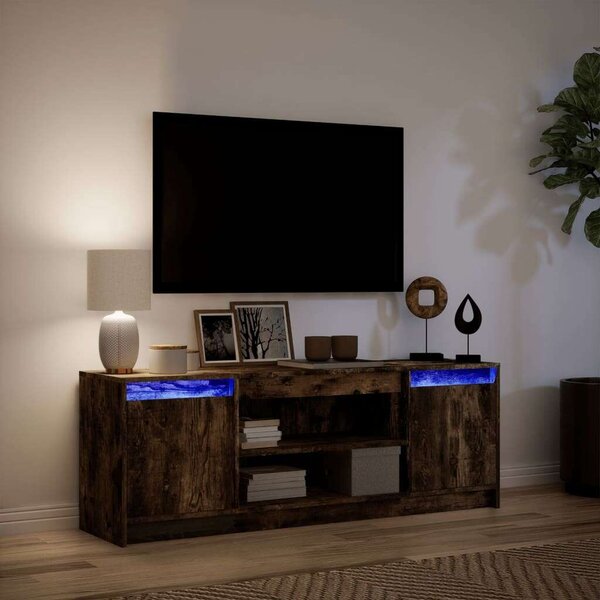 VidaXL TV-szekrény - Füstös Tölgy - 140cm