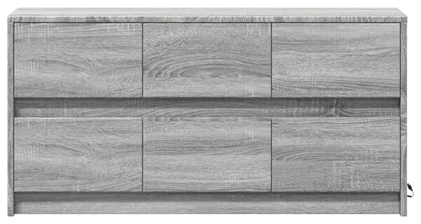 VidaXL LED TV-szekrény - Szürke Sonoma - 100x34x50 cm