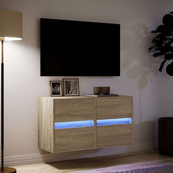 VidaXL Falra Szerelhető TV Szekrény - 2 db - Sonoma Tölgy - 41x31x45 cm