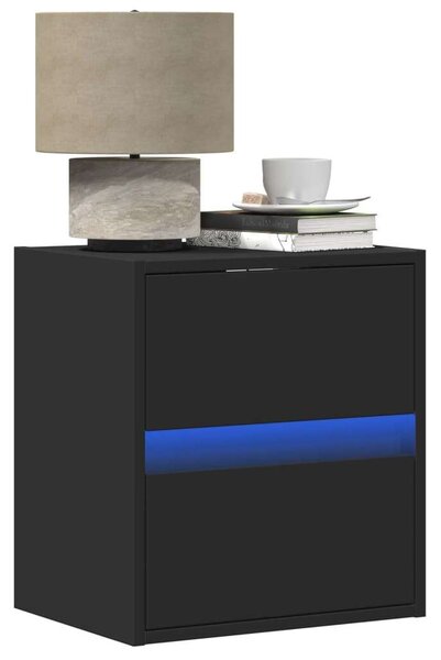 VidaXL Fali TV Szekrény - 2 db - Fekete - 41x31x45 cm