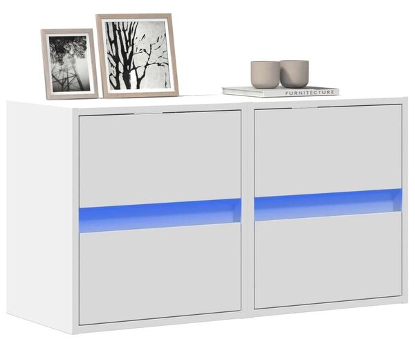 VidaXL Fali TV Szekrény - 2 db - Fehér - 41x31x45 cm