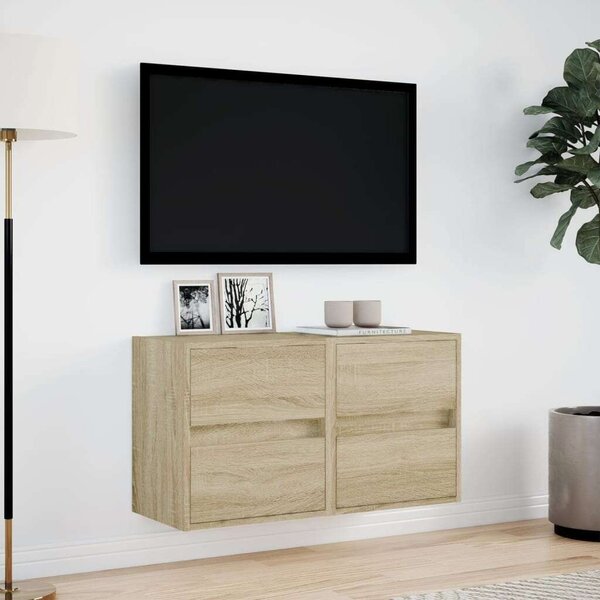VidaXL Falra Szerelhető TV Szekrény - 2 db - Sonoma Tölgy - 41x31x45 cm