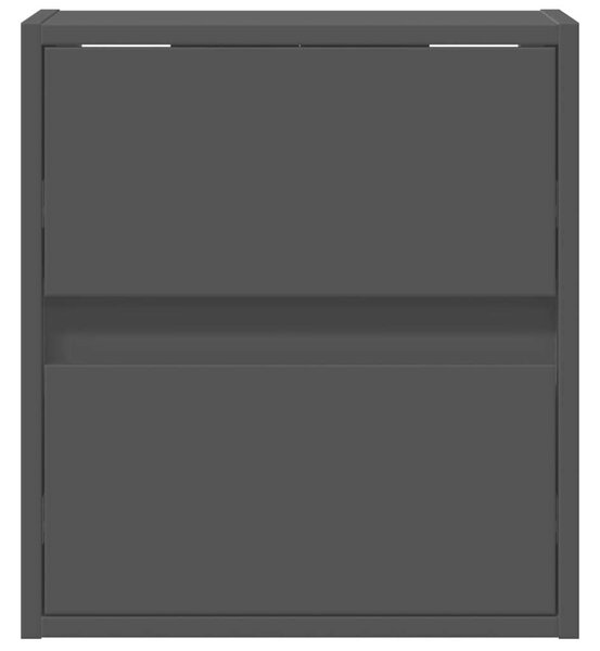 VidaXL Fali TV Szekrény - 2 db - Fekete - 41x31x45 cm