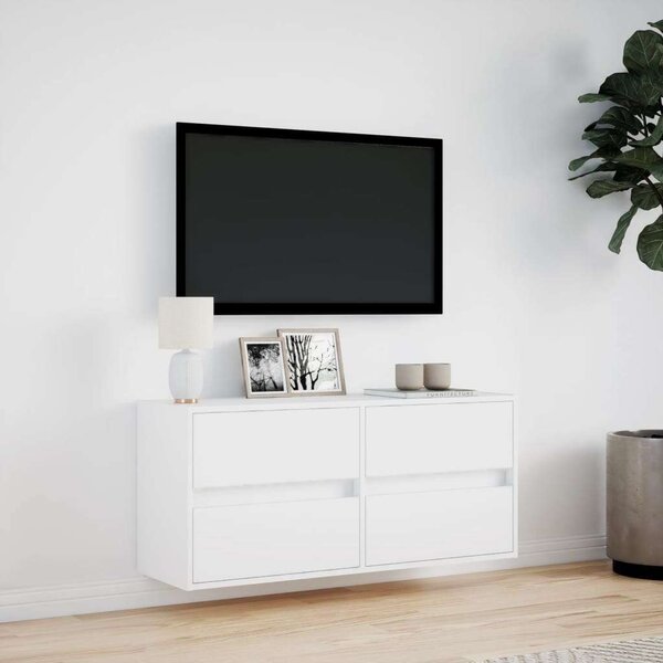 VidaXL Falra Szerelhető TV Szekrény - Fehér - 100cm