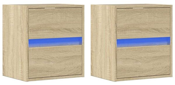 VidaXL Falra Szerelhető TV Szekrény - 2 db - Sonoma Tölgy - 41x31x45 cm
