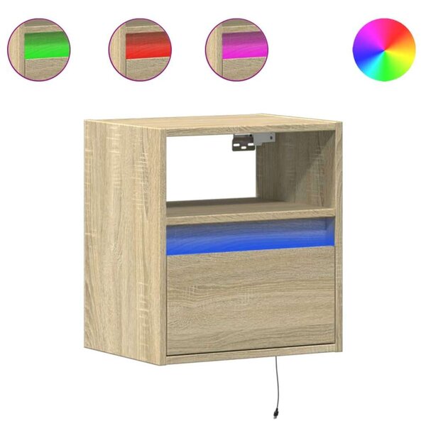 VidaXL Falra Szerelhető TV Szekrény Szett - Sonoma Tölgy - 2 db - 41x31x45 cm