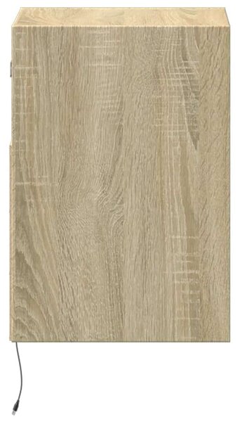VidaXL Falra Szerelhető TV Szekrény Szett - Sonoma Tölgy - 2 db - 41x31x45 cm