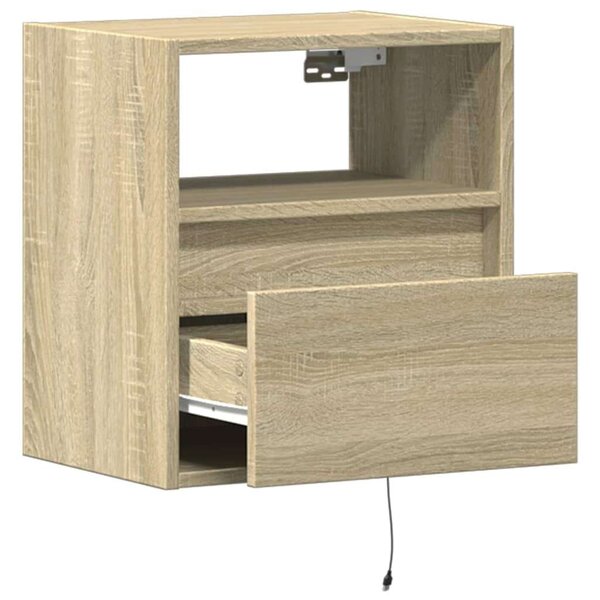 VidaXL Falra Szerelhető TV Szekrény Szett - Sonoma Tölgy - 2 db - 41x31x45 cm