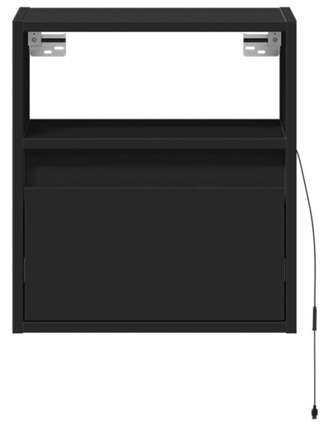 VidaXL Falra Szerelhető TV Szekrény - 2 db - Fekete - 41x31x45 cm