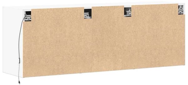 VidaXL LED-es TV Szekrény - Fehér - 130cm