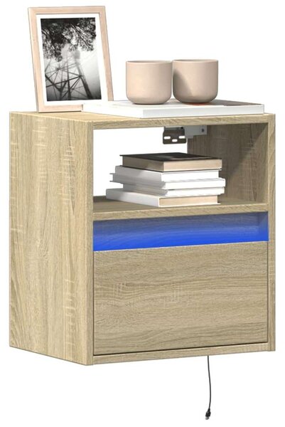 VidaXL Falra Szerelhető TV Szekrény Szett - Sonoma Tölgy - 2 db - 41x31x45 cm