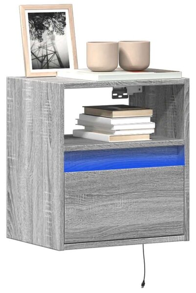 VidaXL Falra Szerelhető TV Szekrény Szett - Sonoma Szürke - 2 db - 41x31x45 cm