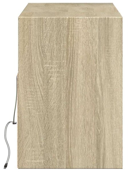 VidaXL Falra Szerelhető TV Szekrény - Sonoma Tölgy - 130 cm