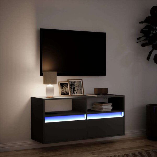 VidaXL Fali TV Szekrény - Fekete - 100x31x45 cm