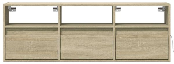 VidaXL Falra Szerelhető TV Szekrény - Sonoma Tölgy - 130 cm