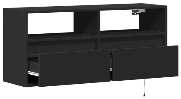 VidaXL Fali TV Szekrény - Fekete - 100x31x45 cm