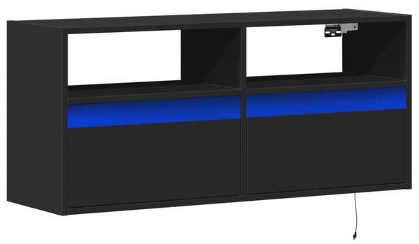 VidaXL Fali TV Szekrény - Fekete - 100x31x45 cm