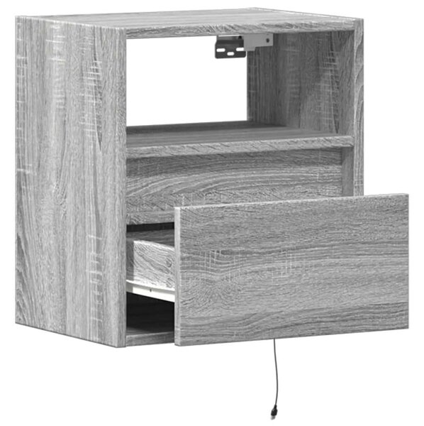 VidaXL Falra Szerelhető TV Szekrény Szett - Sonoma Szürke - 2 db - 41x31x45 cm