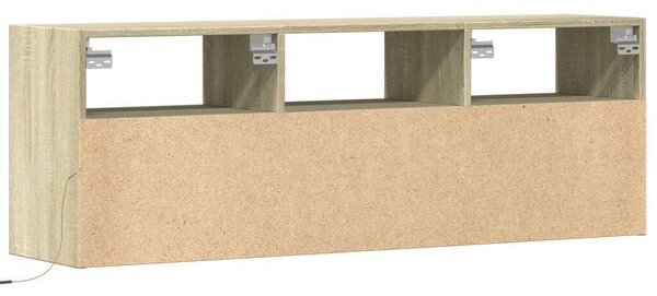 VidaXL Falra Szerelhető TV Szekrény - Sonoma Tölgy - 130 cm