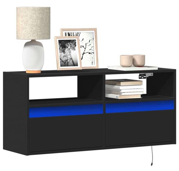 VidaXL Fali TV Szekrény - Fekete - 100x31x45 cm