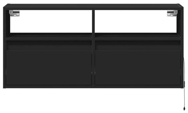 VidaXL Fali TV Szekrény - Fekete - 100x31x45 cm