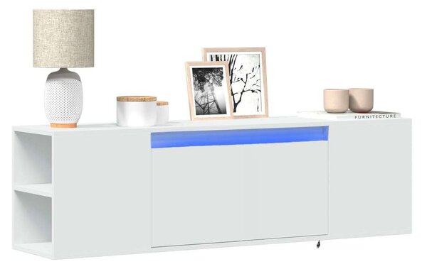 VidaXL TV-szekrény - Falra szerelhető - Fehér - 135cm