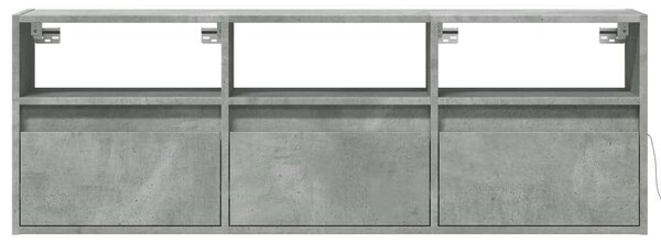 VidaXL Falra Szerelhető TV Szekrény - 130 cm - Betonszürke