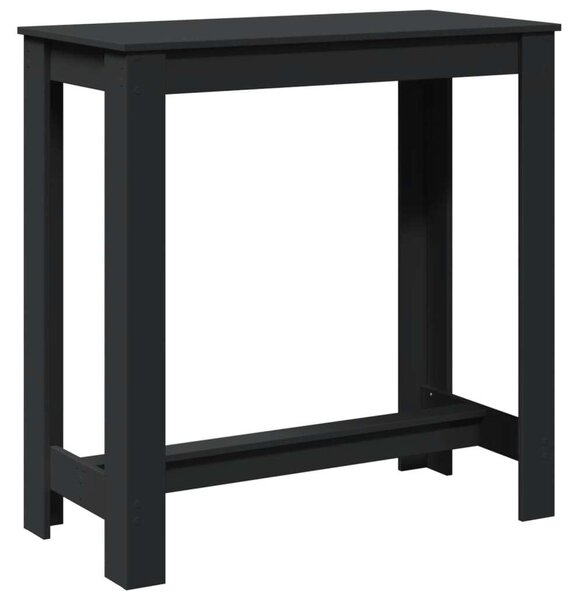 VidaXL Fekete Fa Bárasztal - 102x50x103,5 cm