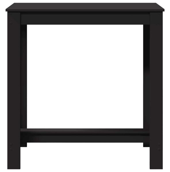 VidaXL Fekete Fa Bárasztal - 102x50x103,5 cm