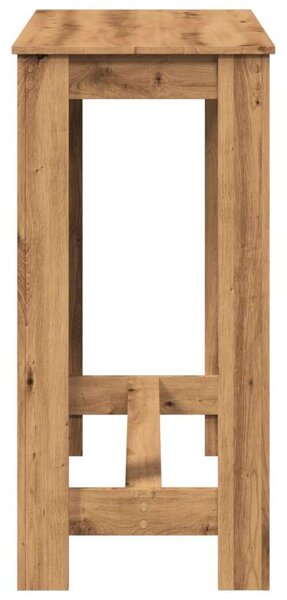 VidaXL kézműves tölgy színű szerelt fa bárasztal 102 x 50 x 103,5 cm