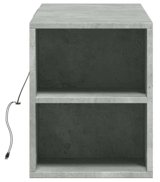 VidaXL TV-szekrény - Falra szerelhető - 135cm - Betonszürke