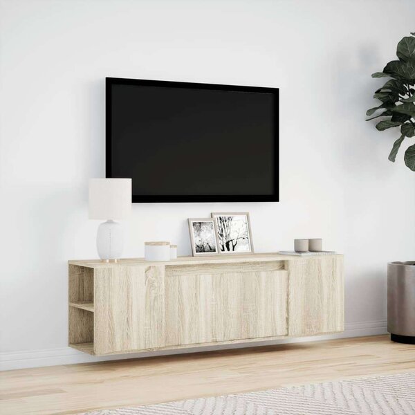 VidaXL TV-szekrény - Sonoma Tölgy - Falra Szerelhető - 135cm