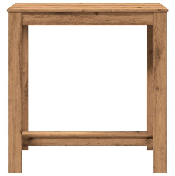 VidaXL kézműves tölgy színű szerelt fa bárasztal 102 x 50 x 103,5 cm