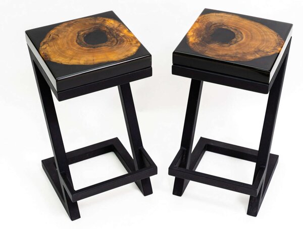Z-alakú Bárszék Talp - Skandináv Design - Fém - 630mm