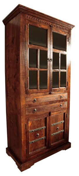 CAMBRIDGE Vitrin 94×50×195 cm, akácfa