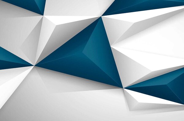 Fotótapéta Fehér és kék geometriai formák, Modern fotótapéta, Modern fotótapéta, u36343 - Muralas.hu
